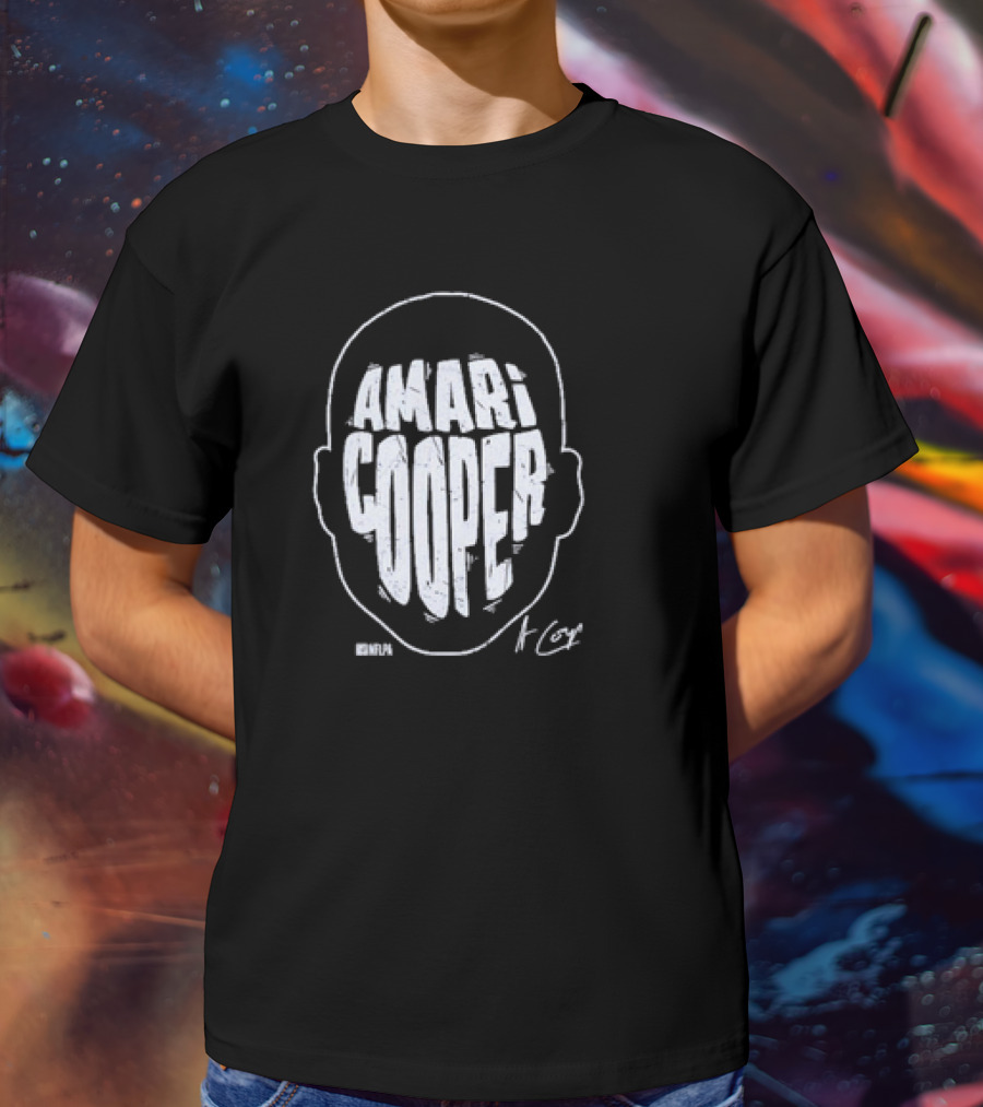 Amari Cooper Bold Head Graphic NFL T-Shirt