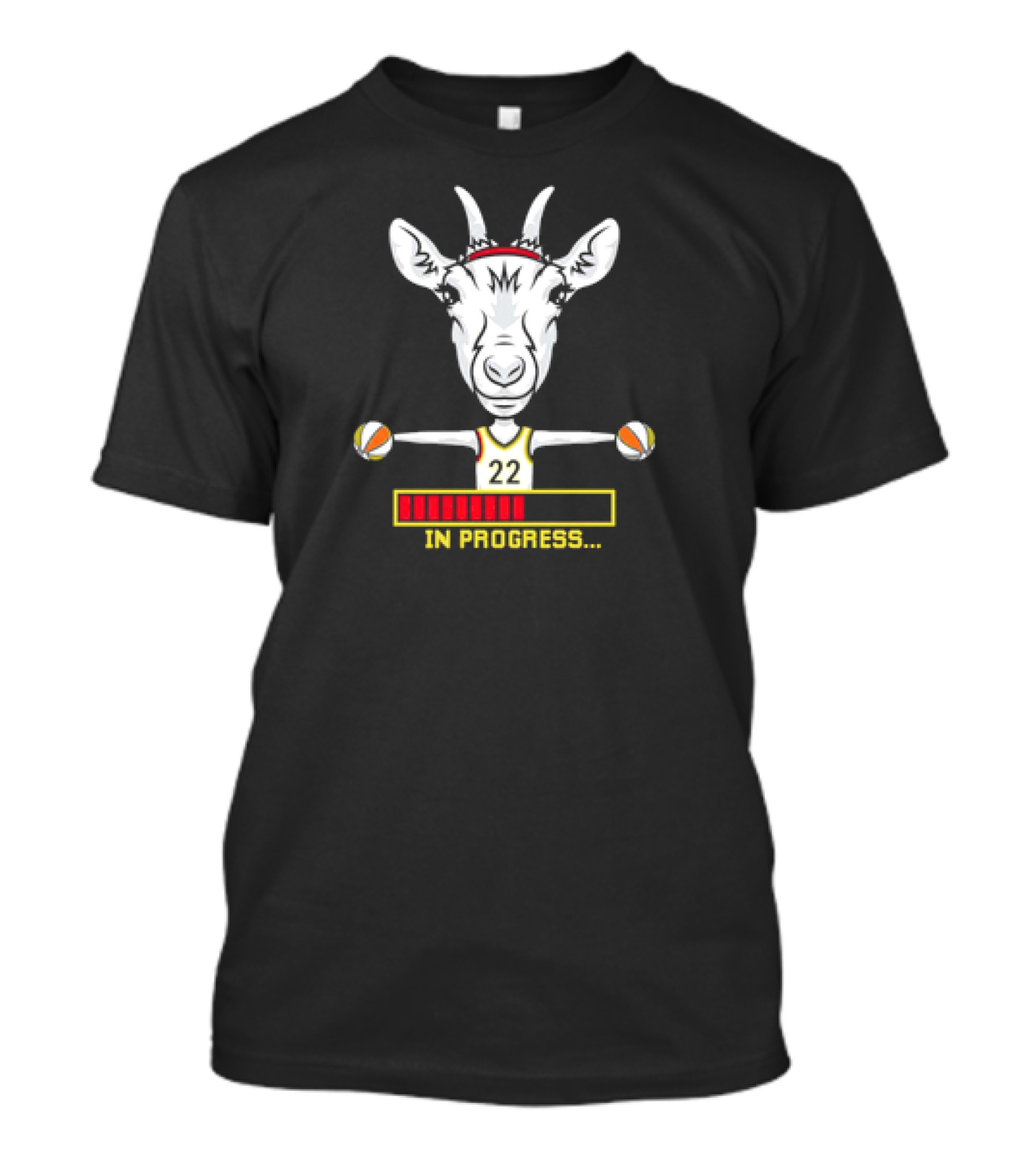 Caitlin Clark 22 Goat Basketball In Progress T-Shirt