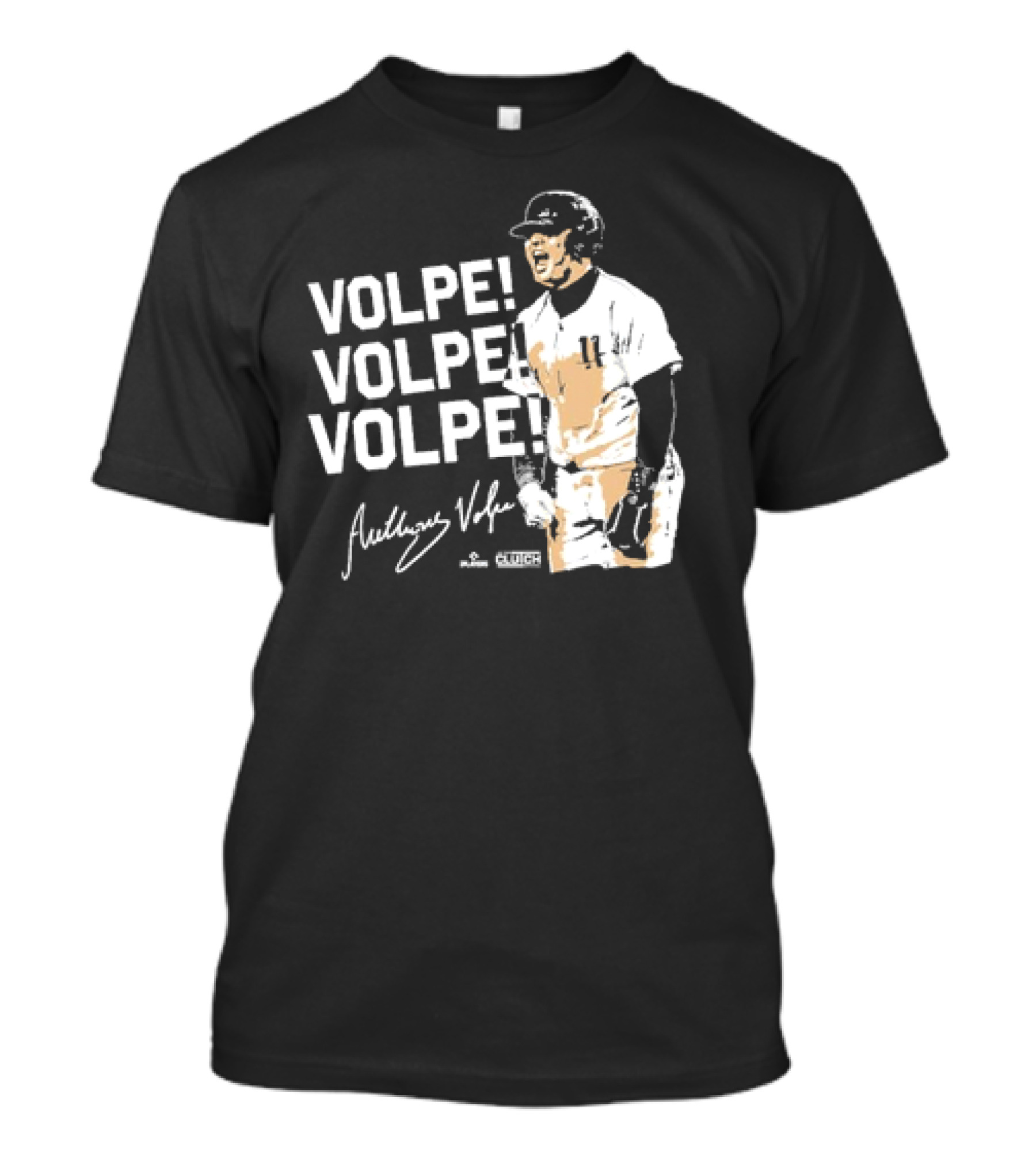 VOLPE VOLPE VOLPE New York Yankees Anthony Volpe Signature Clutch Player T-Shirt