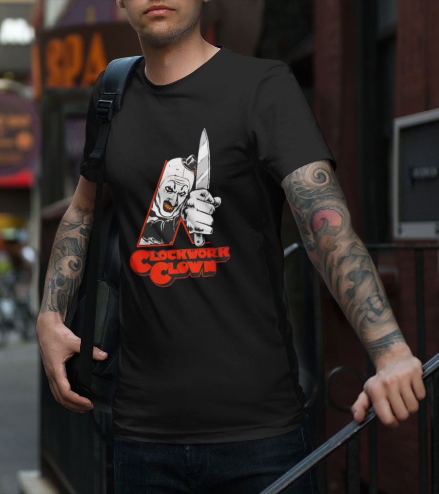 A Clockwork Clown Art The Clown The Terrifier Movies T-Shirt