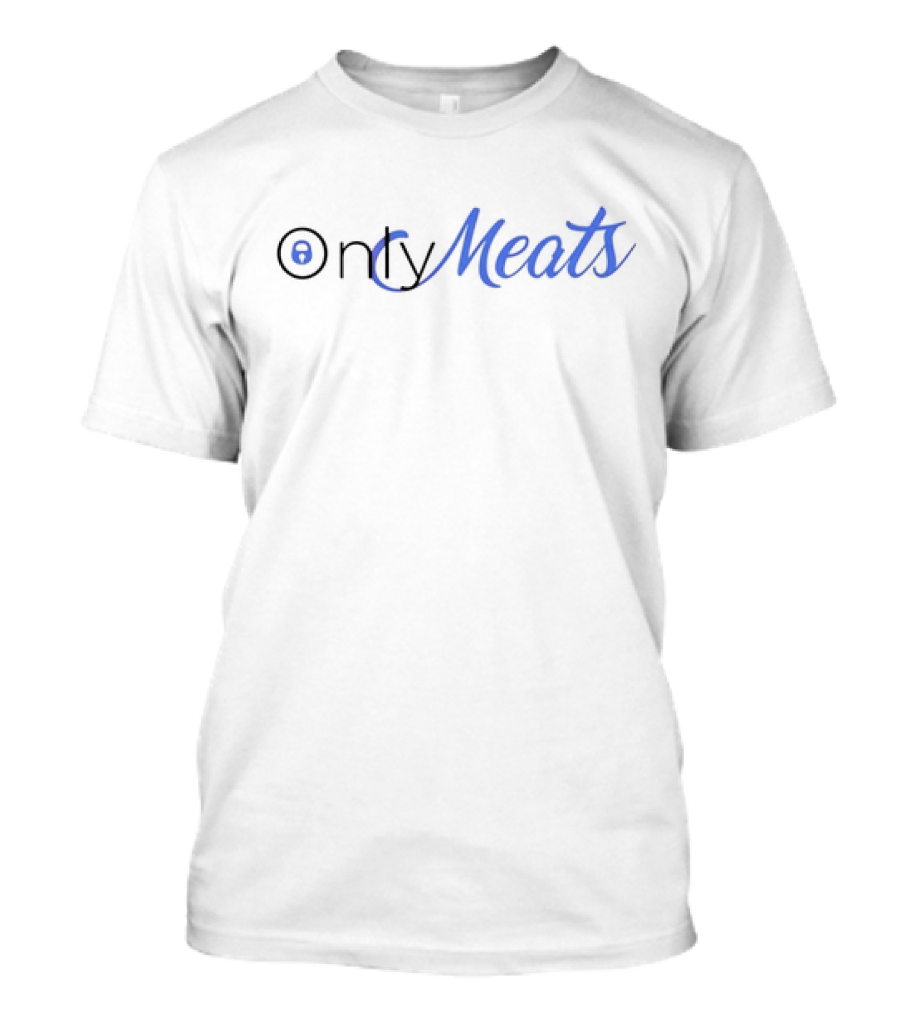 Only Meats Parody Logo With Lock T-Shirt