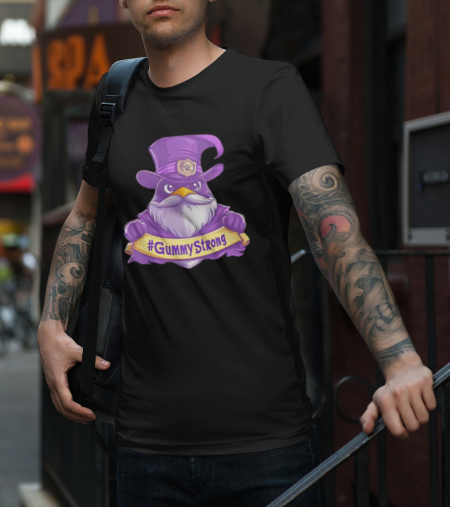 GummyStrong Purple Wizard Owl Emblem T-Shirt