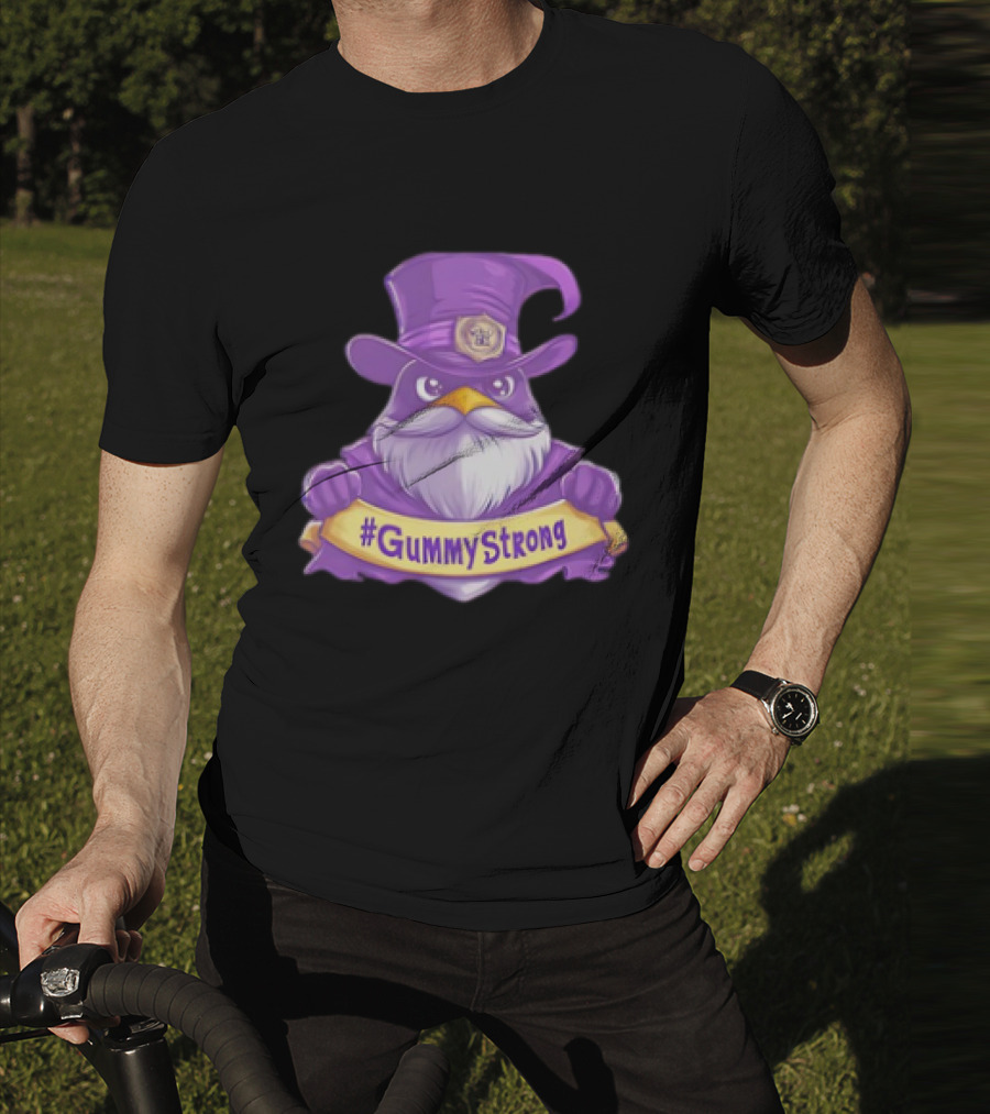 GummyStrong Purple Wizard Owl Emblem T-Shirt