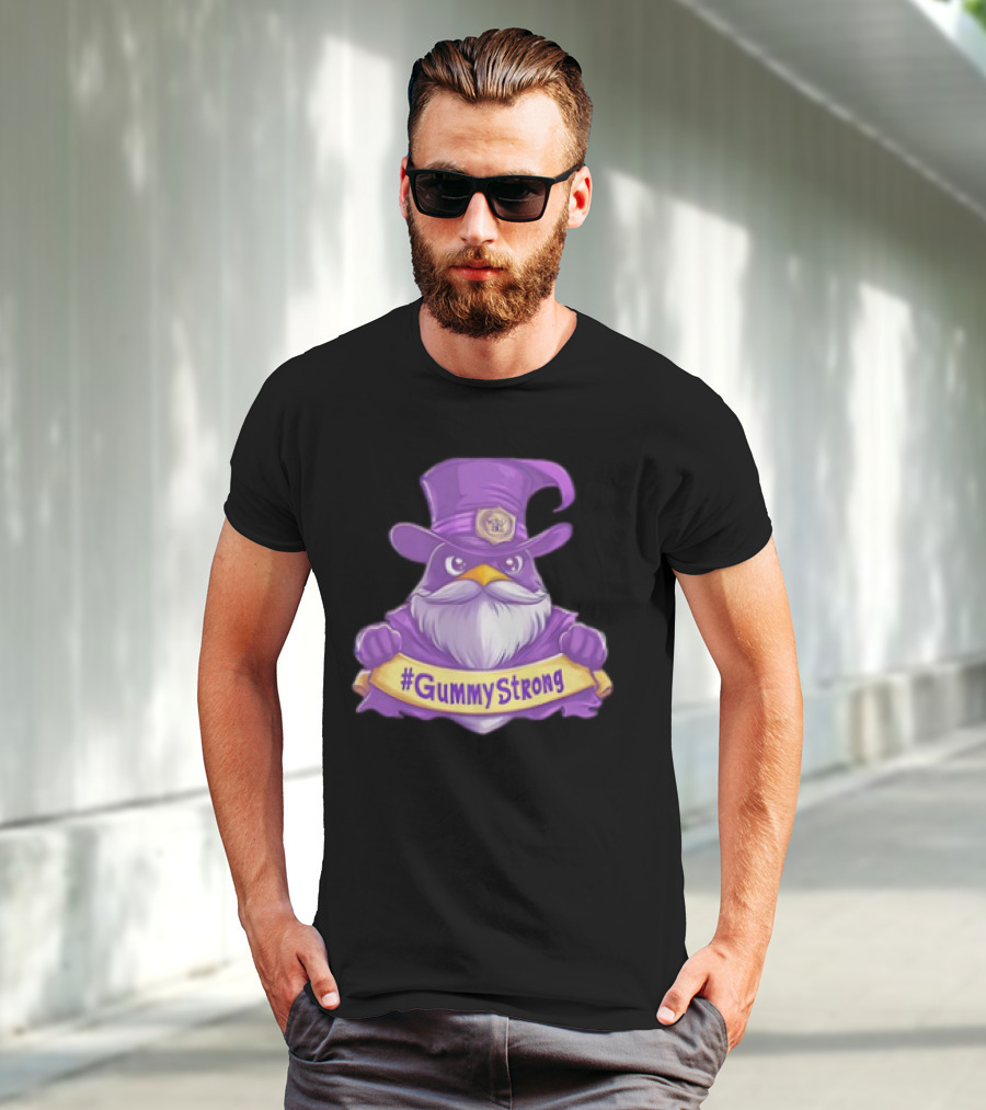 GummyStrong Purple Wizard Owl Emblem T-Shirt