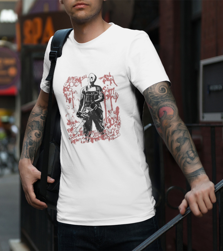 Rotten Evil Red Chainsaw Madness T-Shirt