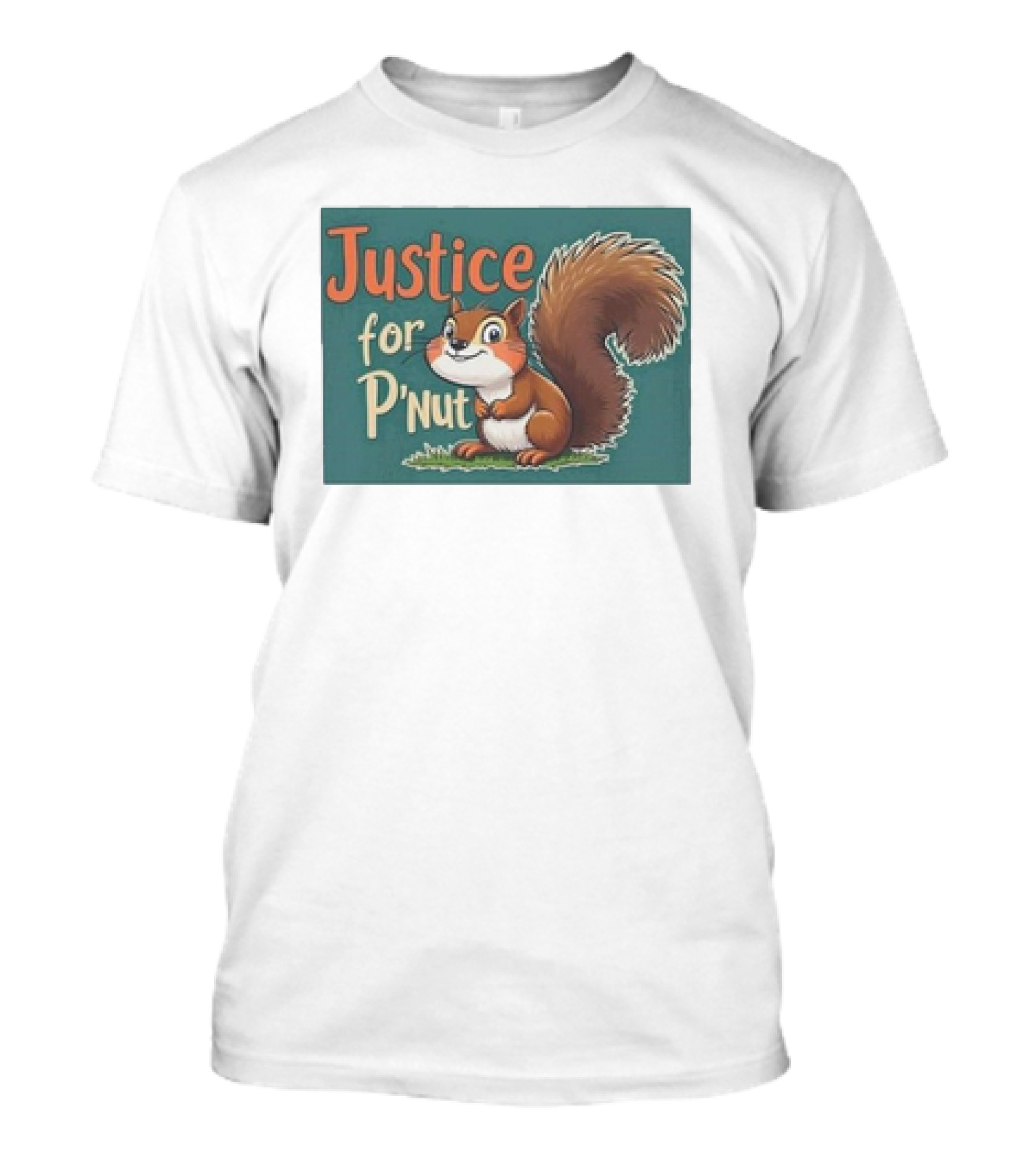 Justice For P'Nut Cartoon Squirrel Advocacy T-Shirt