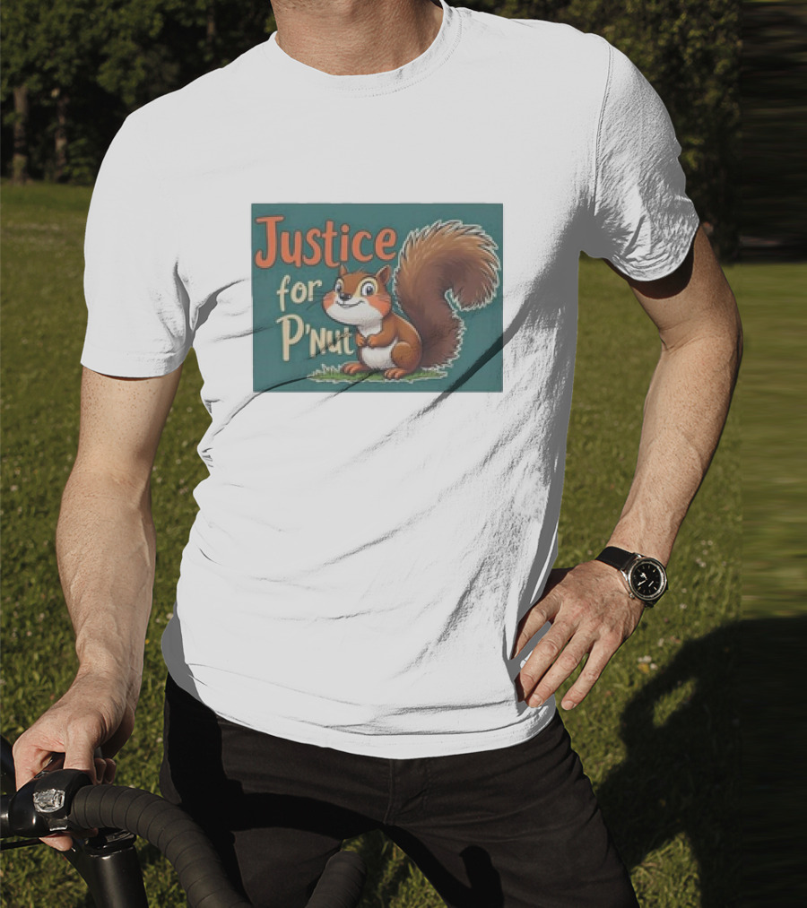 Justice For P'Nut Cartoon Squirrel Advocacy T-Shirt