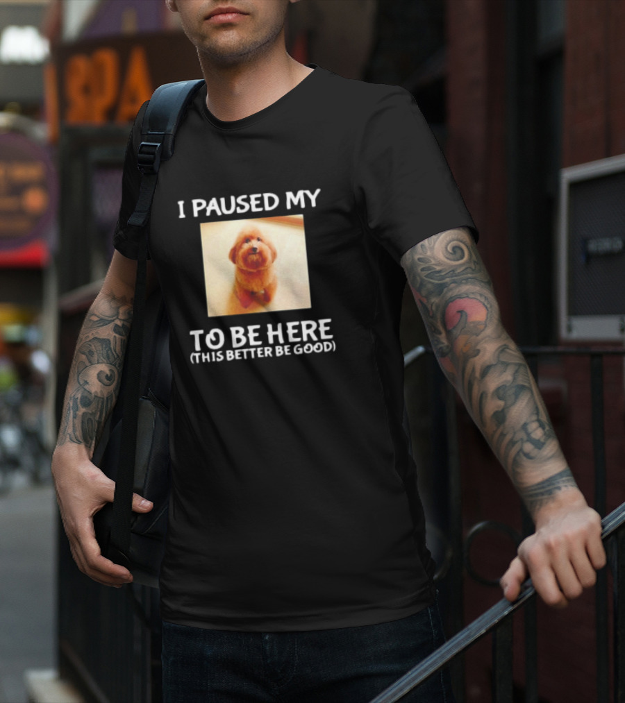 I Paused My Dog To Be Here This Better Be Good T-Shirt
