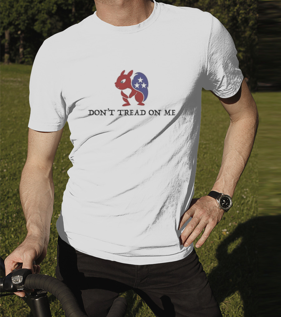 DON’T TREAD ON ME Patriotic Squirrel With Stars T-Shirt