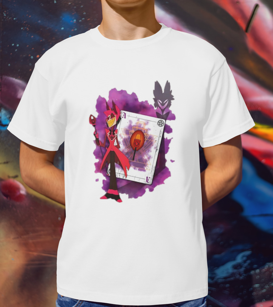 Lilac Ace In The Hole Hazbin Alastor T-Shirt