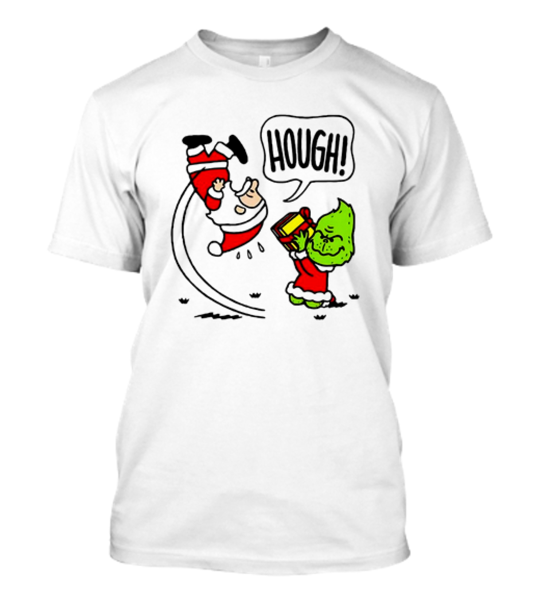 Santa Claus And The Grinch Hough Christmas Peanuts Crossover Not Your Gift T-Shirt