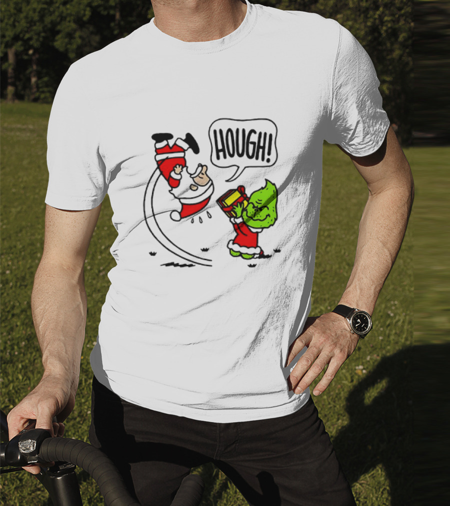 Santa Claus And The Grinch Hough Christmas Peanuts Crossover Not Your Gift T-Shirt
