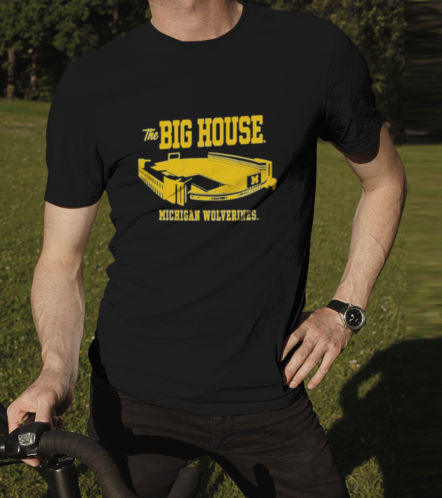 The Big House Michigan Wolverines Stadium Football T-Shirt