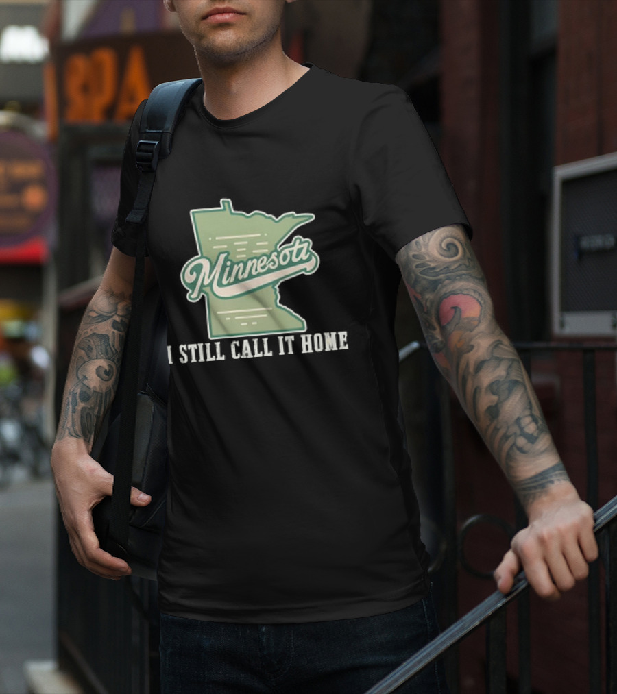 Minnesota Map I Still Call It Home T-Shirt