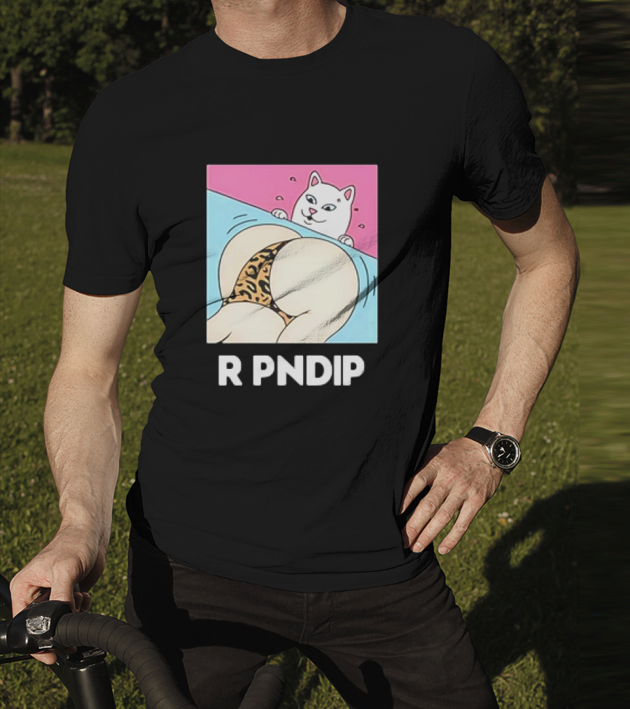 RIPNDIP Peaches And Nerm Silly Cat Leopard Print T-Shirt