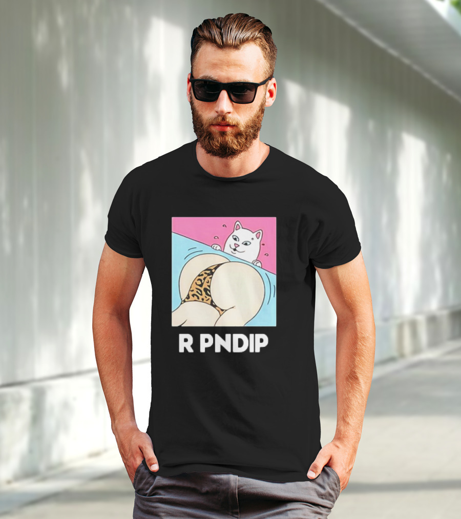 RIPNDIP Peaches And Nerm Silly Cat Leopard Print T-Shirt