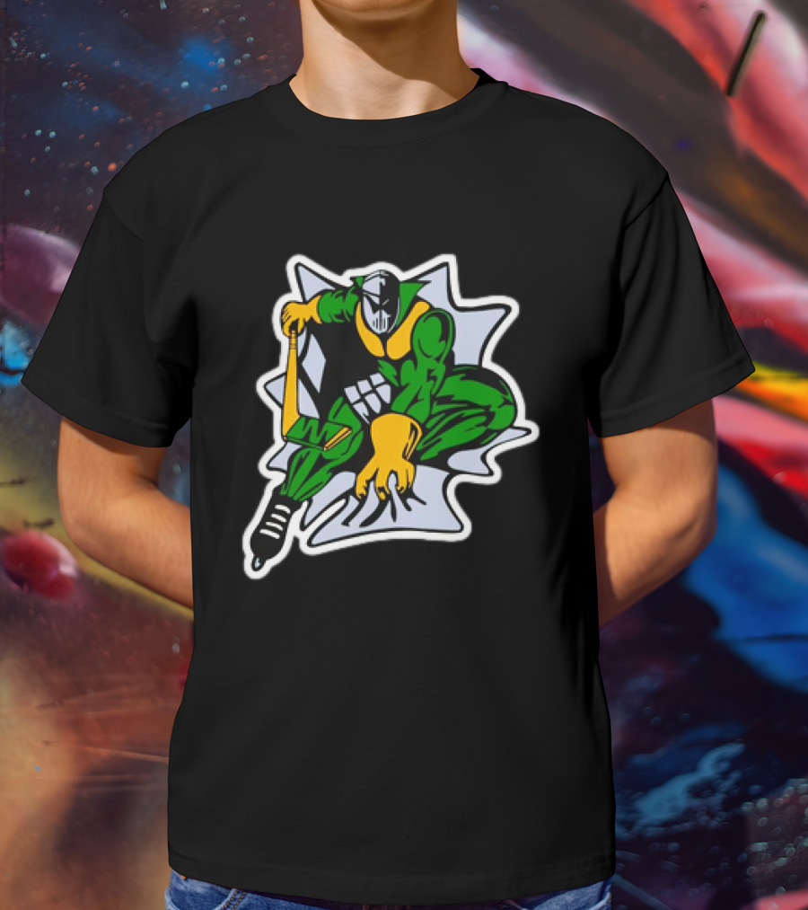 Spider Knight Hockey Sublimated Toddler Jersey Green And Yellow T-Shirt