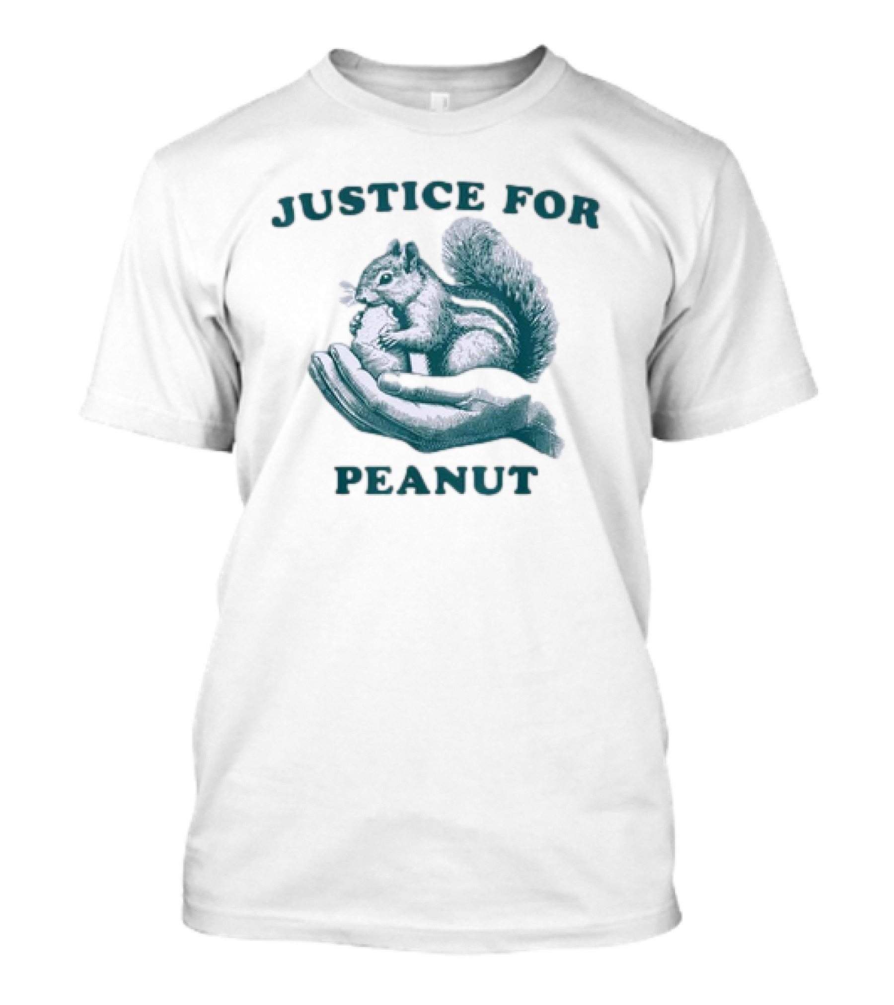 Justice For Peanut The Squirrel In Caring Hands T-Shirt