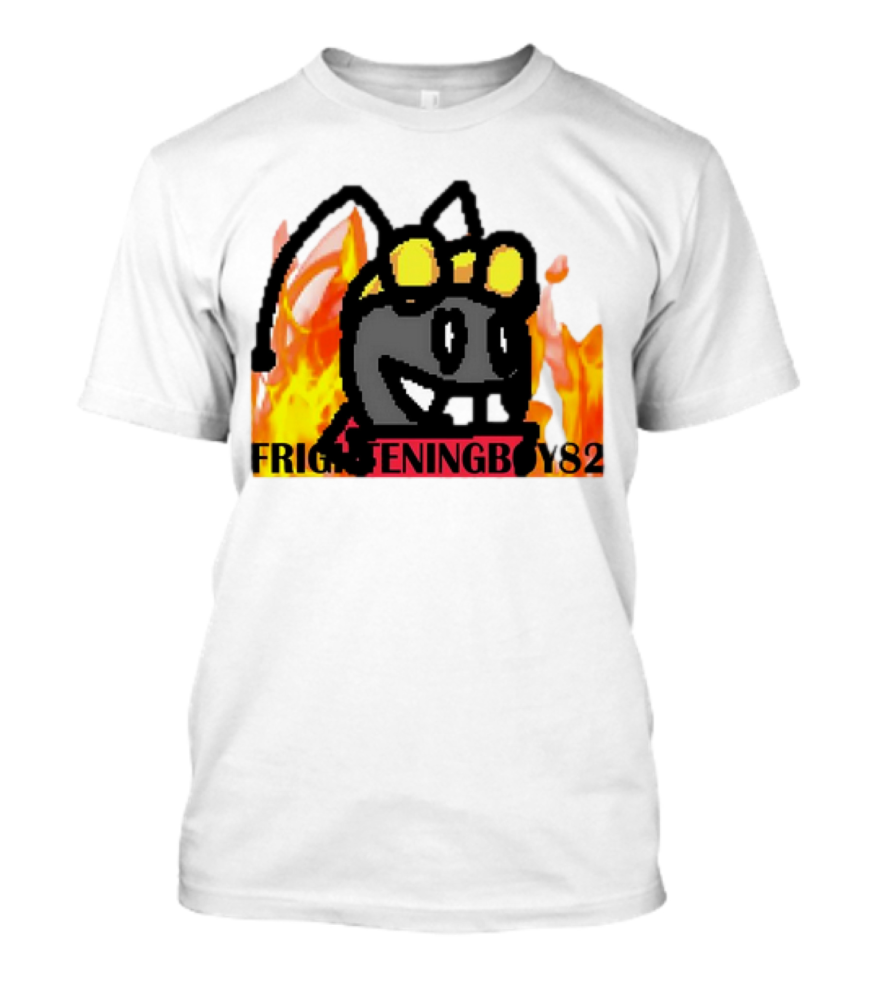 Moth FrighteningBoy82 Fire Background T-Shirt