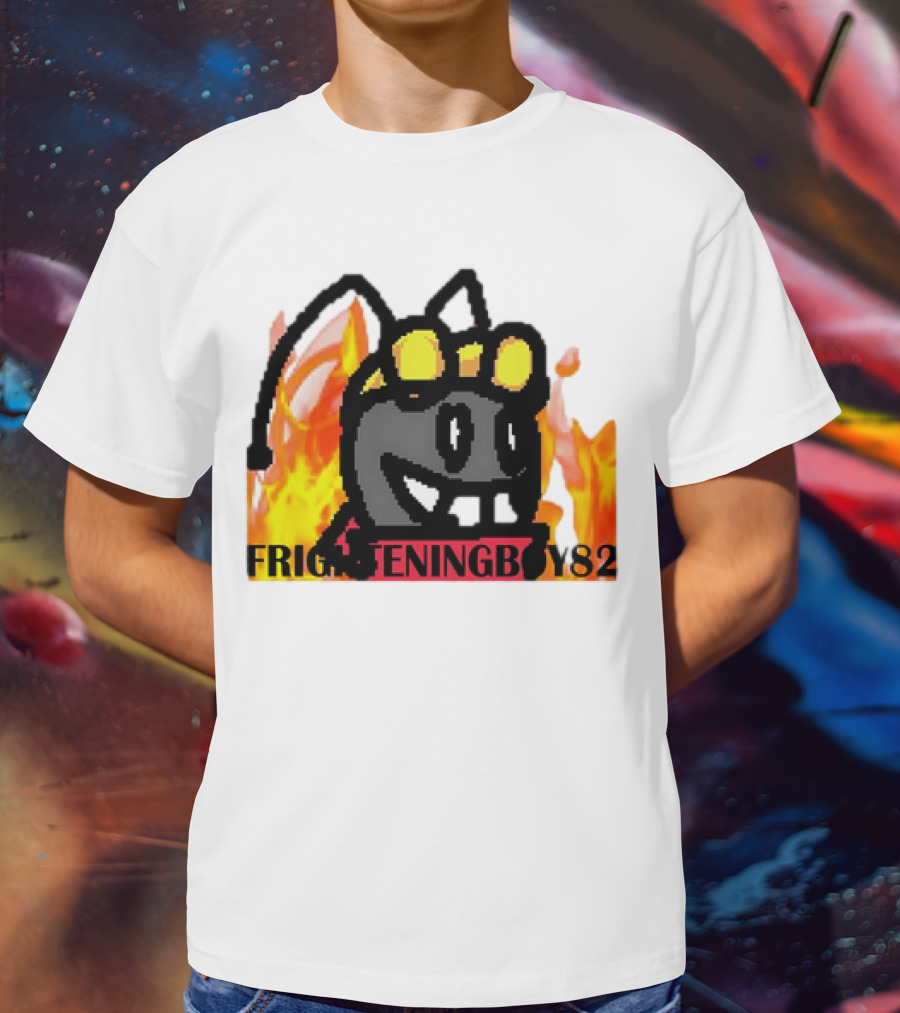 Moth FrighteningBoy82 Fire Background T-Shirt