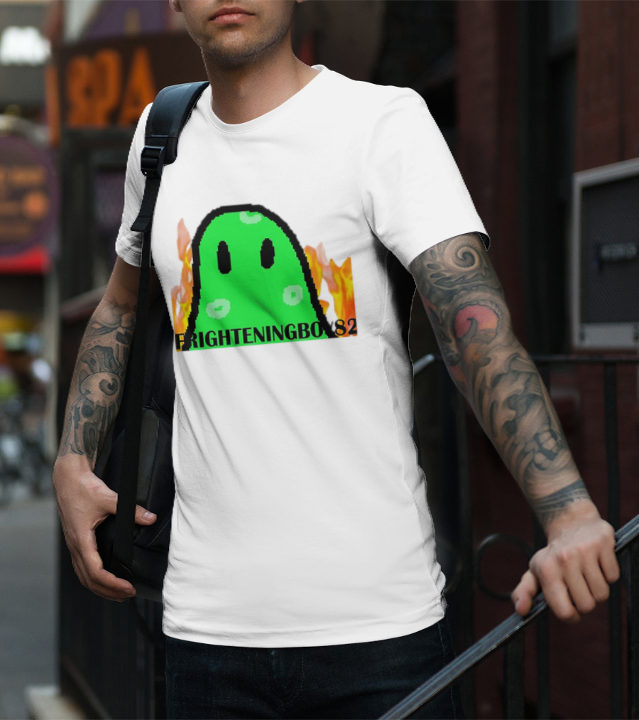 FRIGHTENINGBOY82 Slime With Fire Background T-Shirt