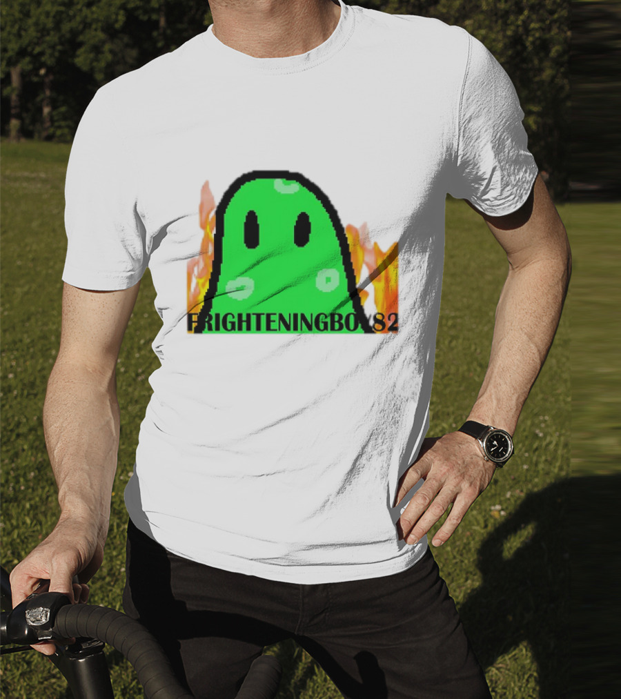 FRIGHTENINGBOY82 Slime With Fire Background T-Shirt