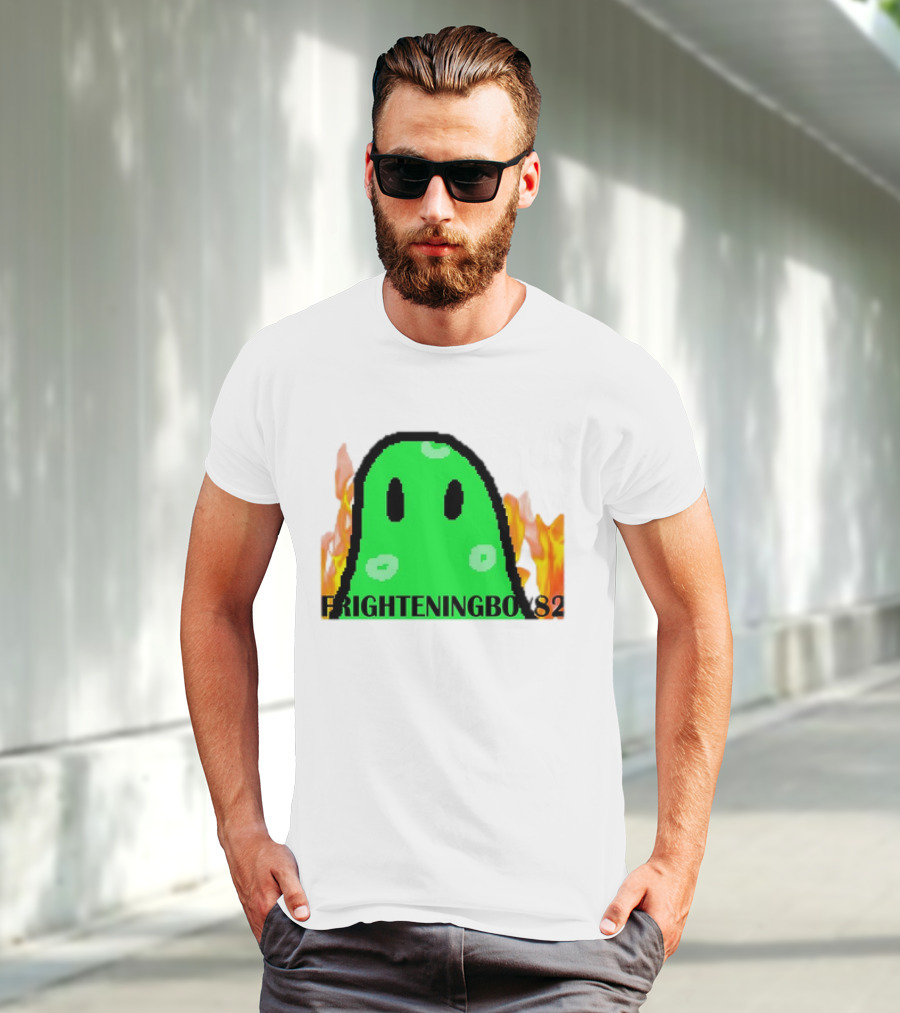 FRIGHTENINGBOY82 Slime With Fire Background T-Shirt