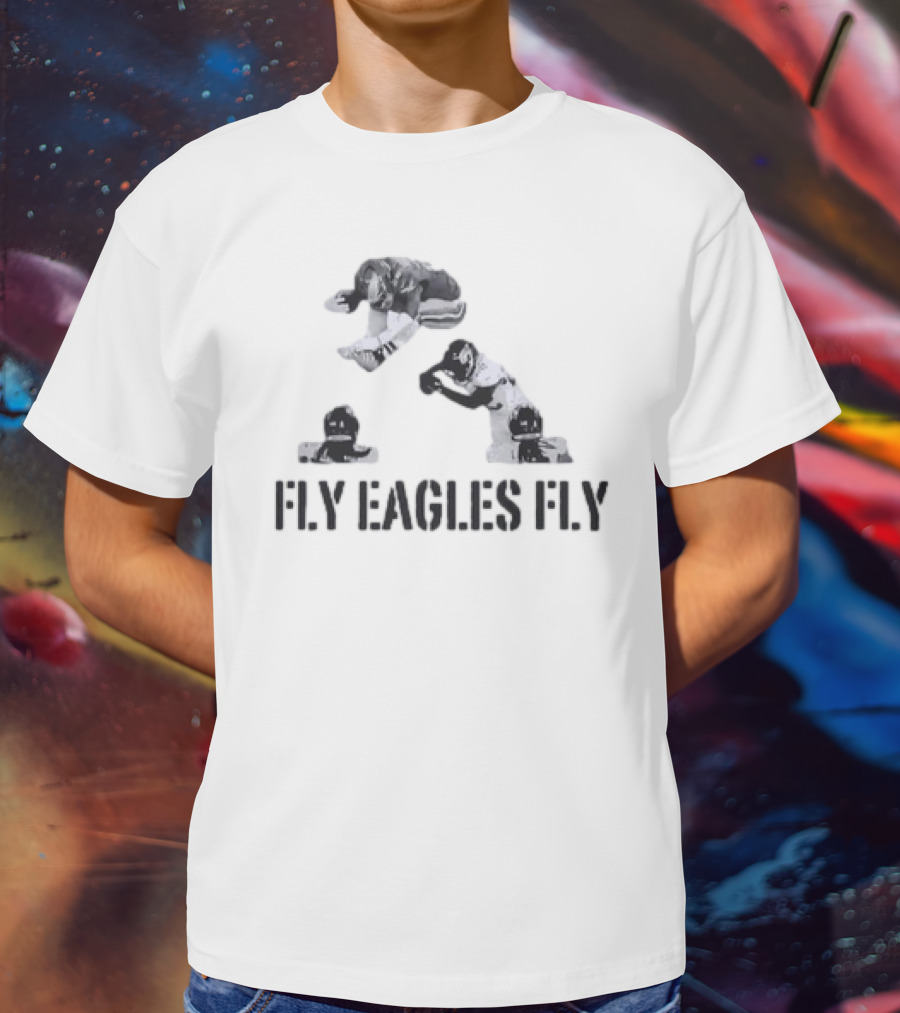 Fly Eagles Fly Saquon Barkley Hurdle Football Moment T-Shirt