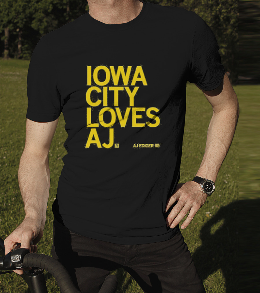 Iowa City Loves AJ Ediger T-Shirt