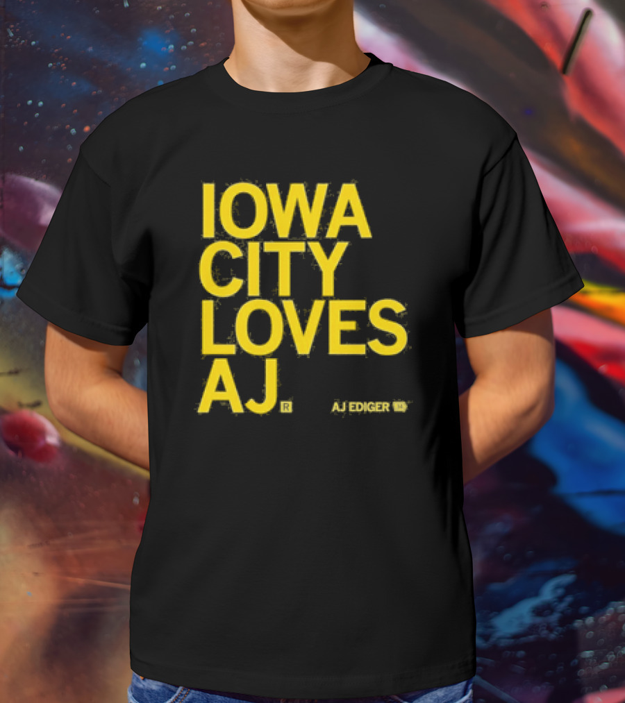Iowa City Loves AJ Ediger T-Shirt