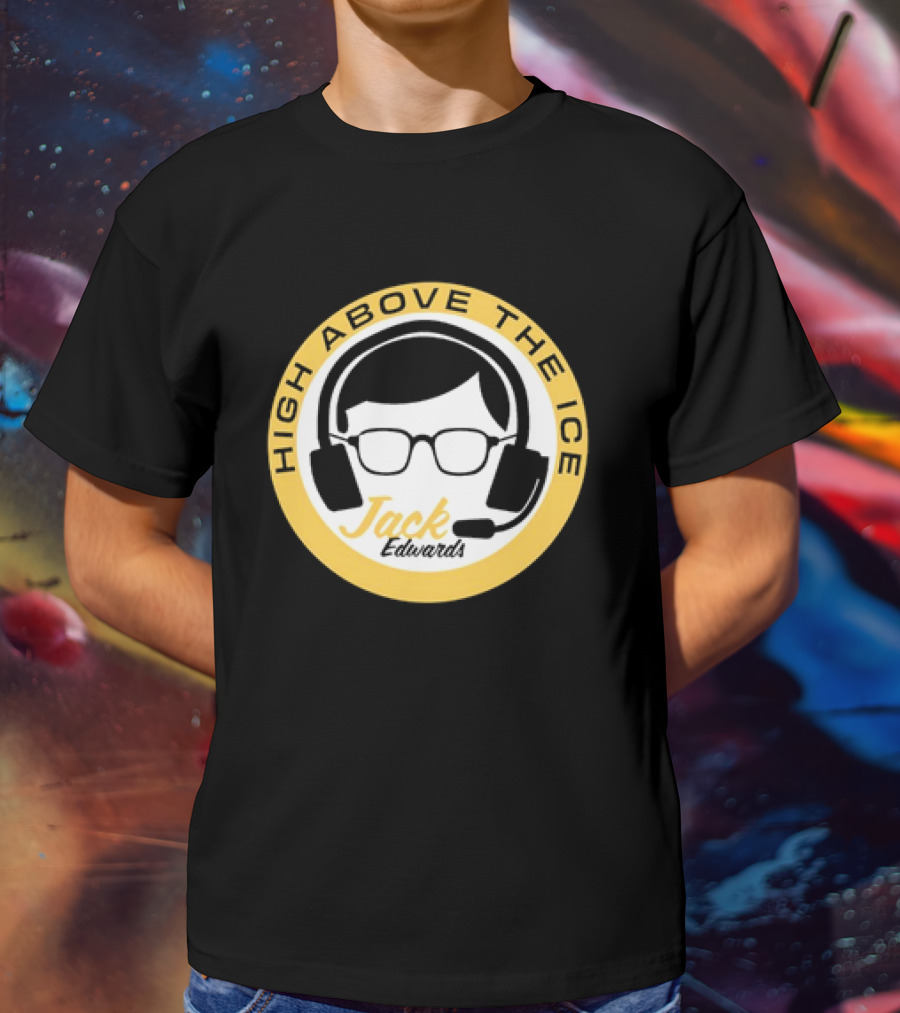 Boston Bruins High Above The Ice Jack Edwards T-Shirt