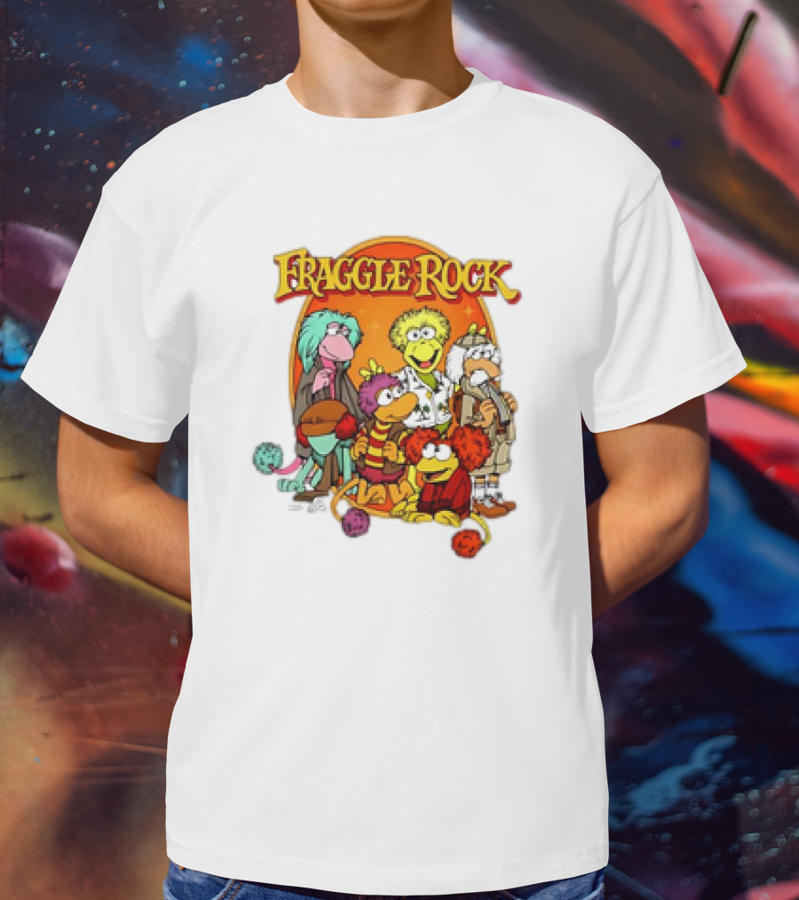 Fraggle Rock Group Cartoon Characters T-Shirt