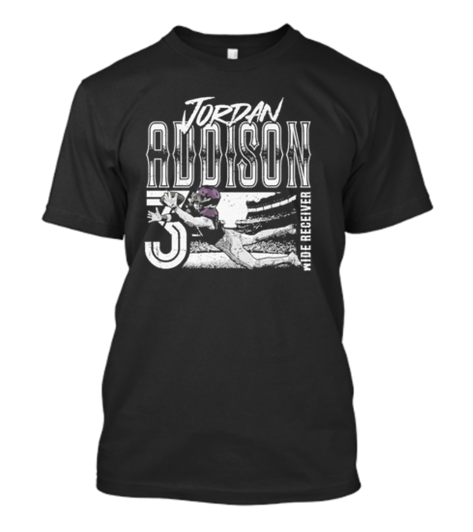 Jordan Addison Wide Receiver One-Handed Catch T-Shirt
