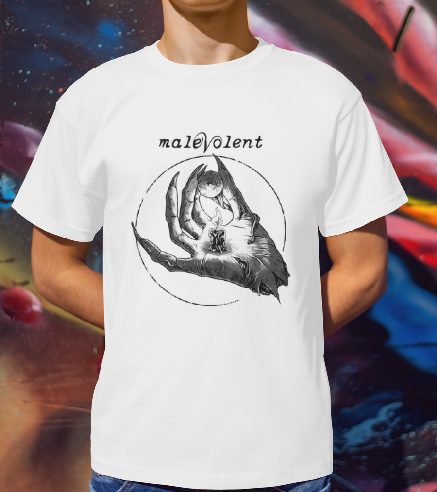 Malevolent Hand With Candle And Eye In Circle T-Shirt