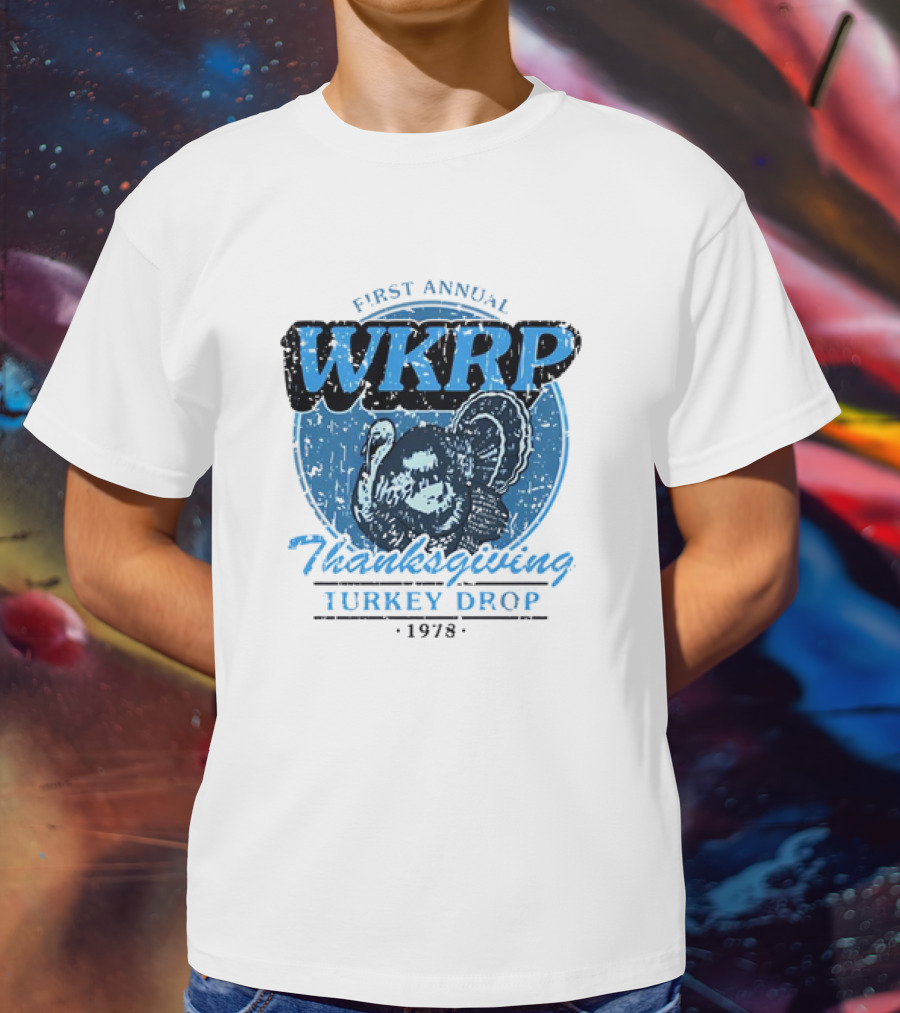 WKRP First Annual Thanksgiving Turkey Drop 1978 T-Shirt