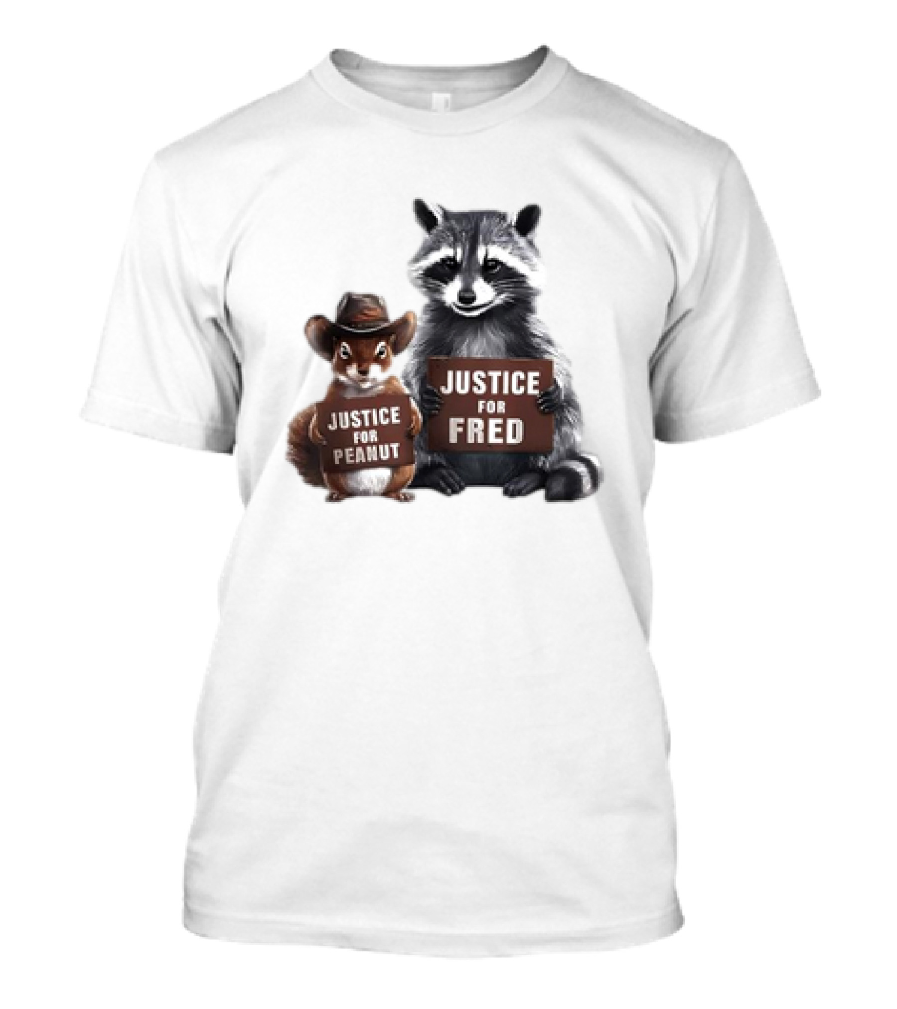 Justice For Peanut The Squirrel And Fred The Raccoon T-Shirt