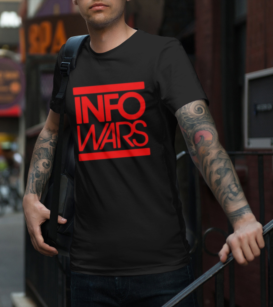 Info Wars Red Logo Alex Jones T-Shirt