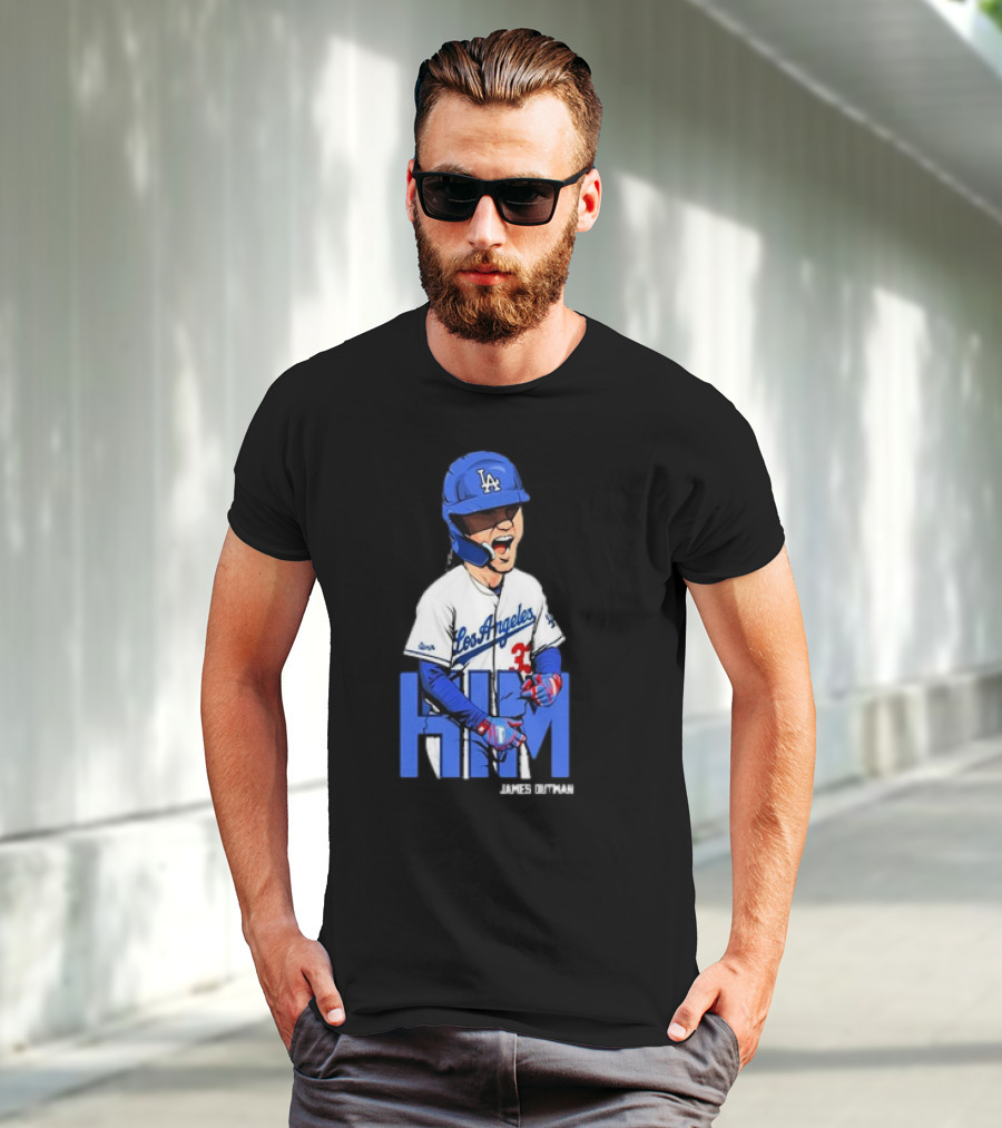 Los Angeles Dodgers James Outman HIM Baseball T-Shirt