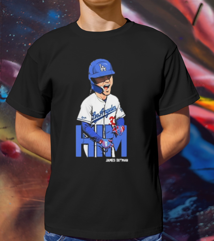 Los Angeles Dodgers James Outman HIM Baseball T-Shirt