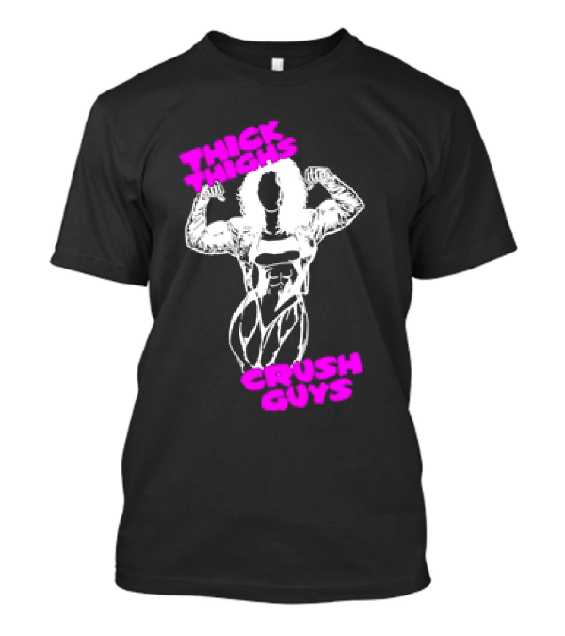 Thick Thighs Crush Guys Bodybuilder T-Shirt