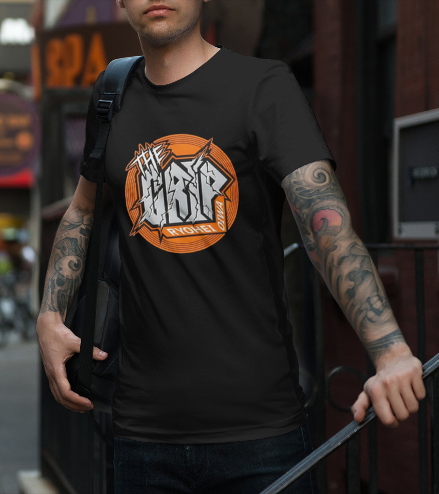 The Grip Ryohei Oiwa Iconic Text With Orange Circle T-Shirt