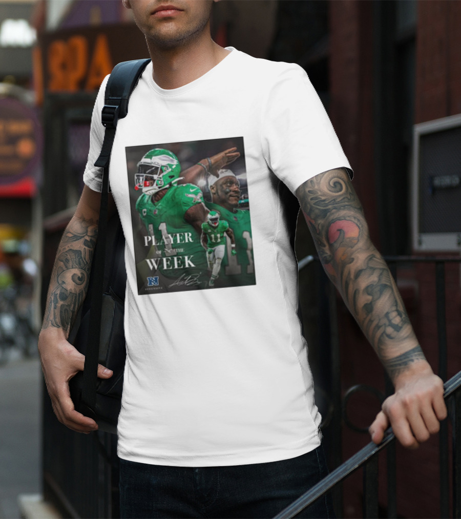 Arthur Juan Brown Philadelphia Eagles NFL Player Of The Week T-Shirt