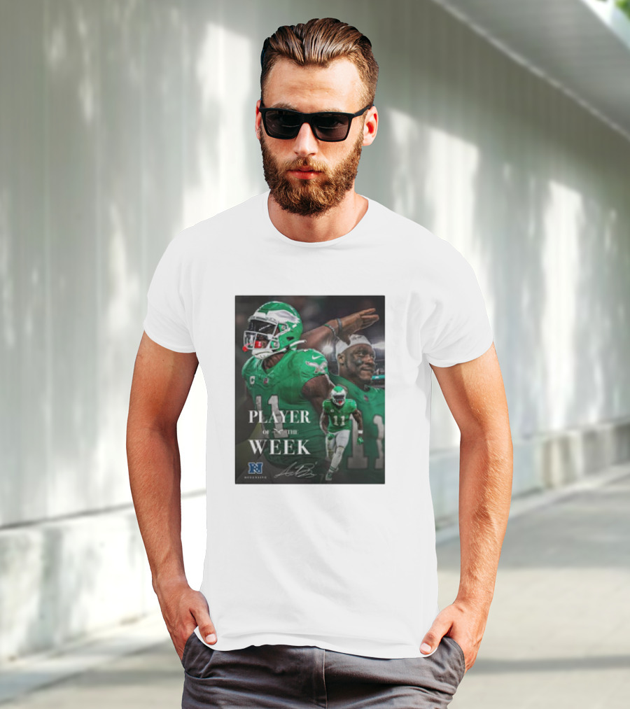 Arthur Juan Brown Philadelphia Eagles NFL Player Of The Week T-Shirt