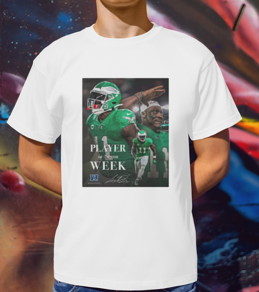 Arthur Juan Brown Philadelphia Eagles NFL Player Of The Week T-Shirt