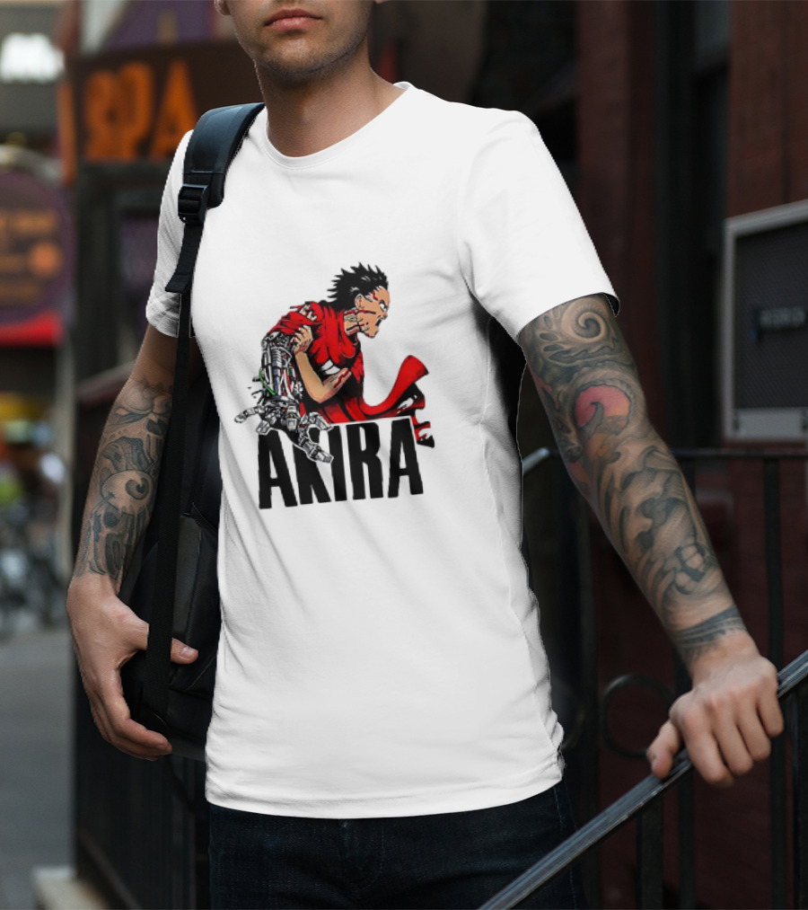 Akira Tetsuo Shima Cybernetic Arm Vintage 1980s Iconic Anime T-Shirt