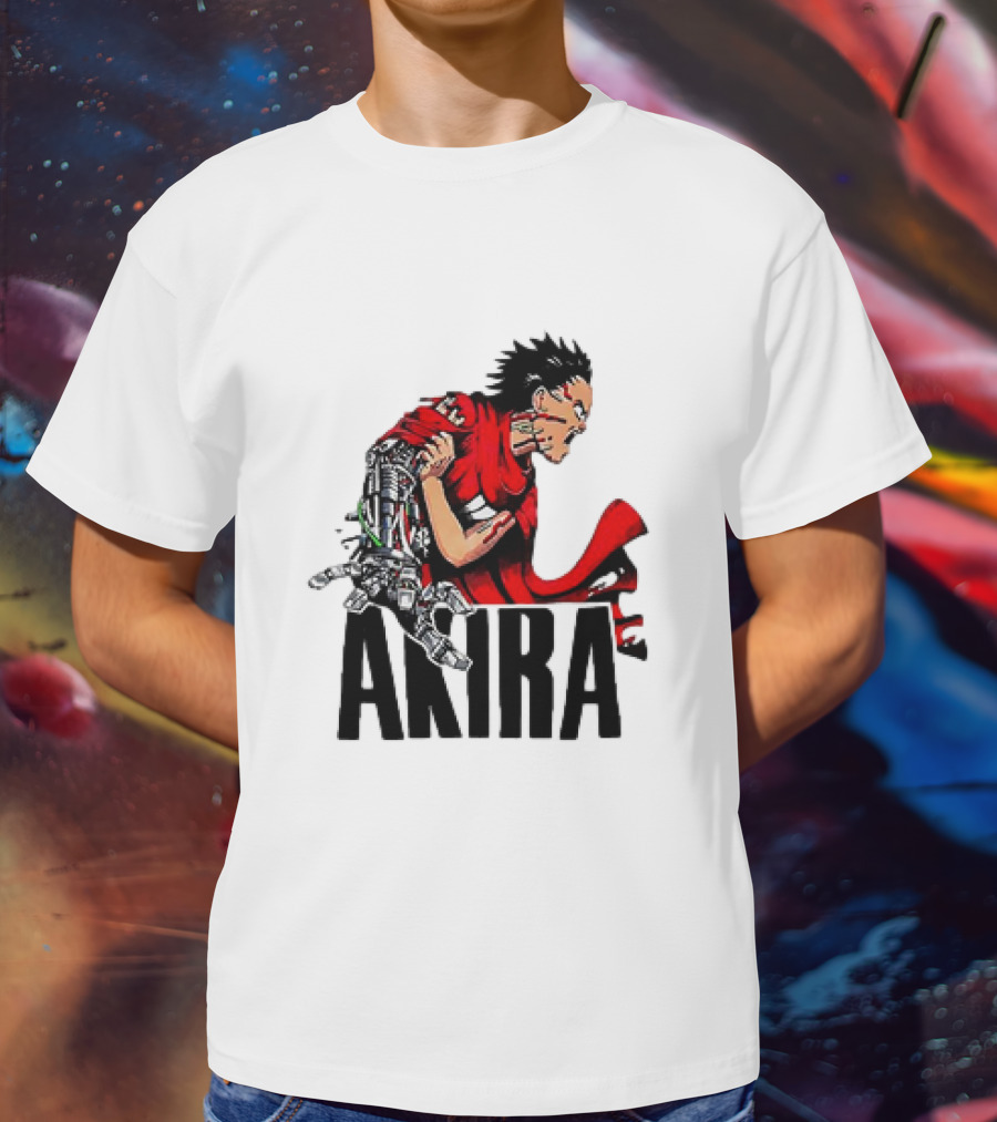 Akira Tetsuo Shima Cybernetic Arm Vintage 1980s Iconic Anime T-Shirt