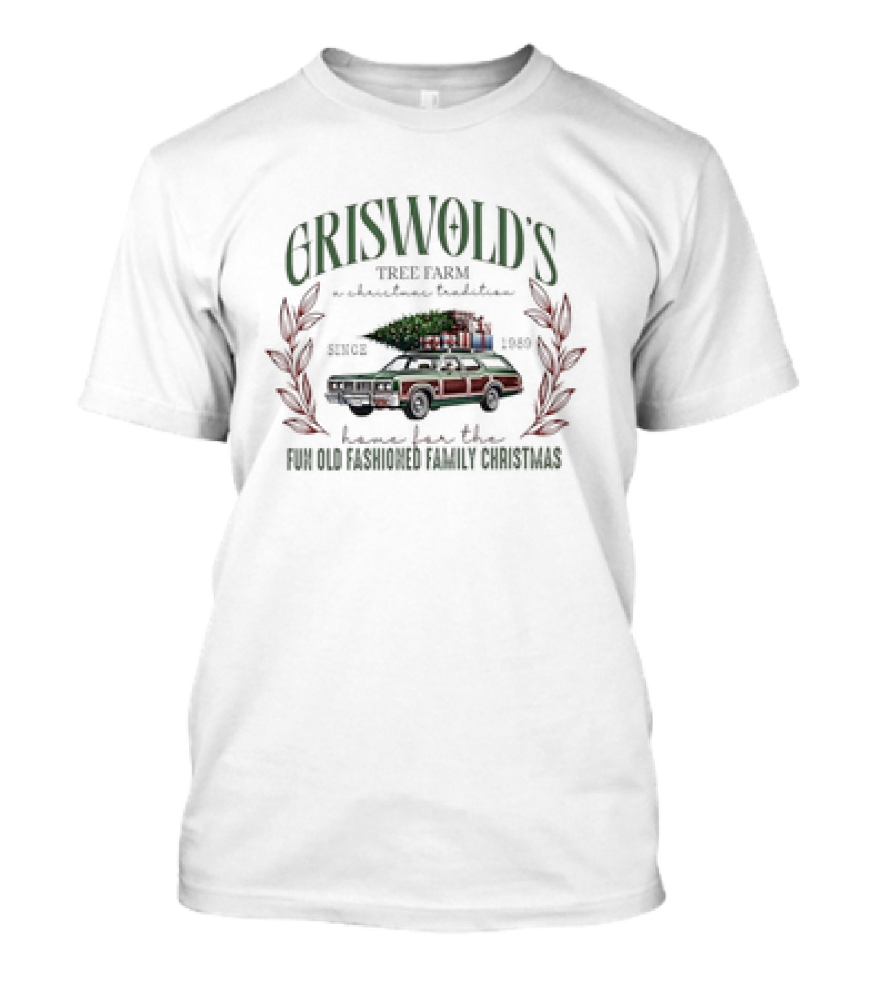 Griswold's Tree Farm A Christmas Tradition Fun Old Fashioned Family Christmas Since 1989 Vintage Retro T-Shirt