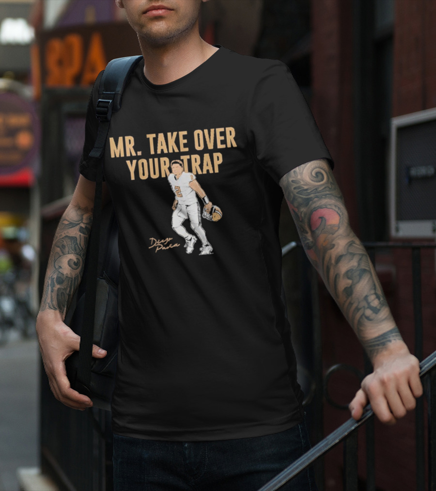 Diego Pavia Mr. Take Over Your Trap Football Player Number Two T-Shirt