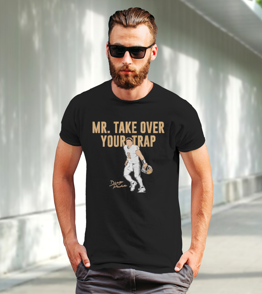 Diego Pavia Mr. Take Over Your Trap Football Player Number Two T-Shirt