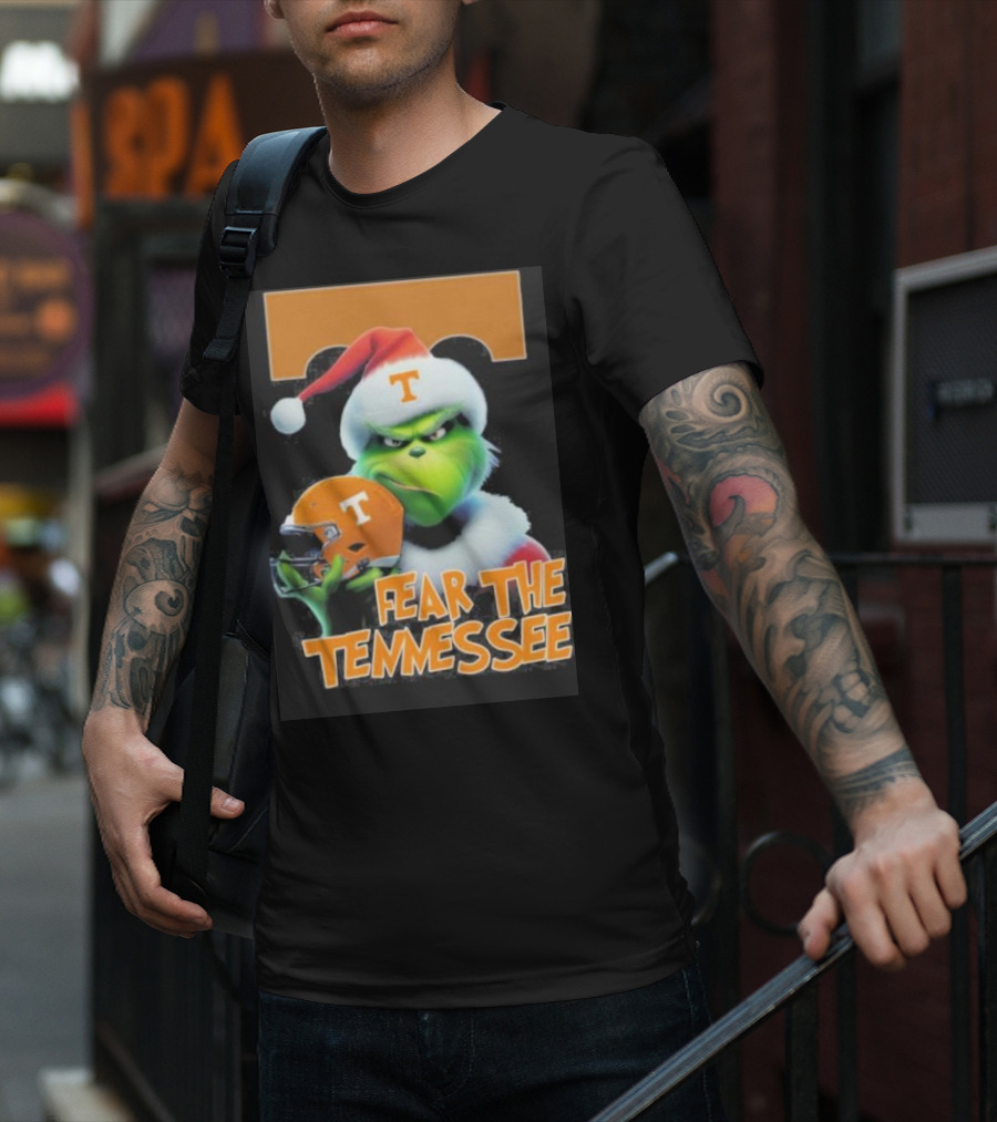 Grinch Fear The Tennessee Volunteers Christmas T-Shirt